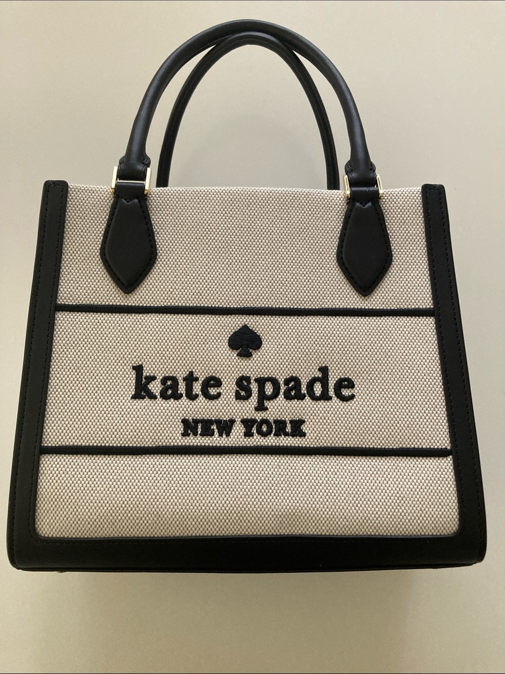 NWT AUTHENTIC KATE SPADE Canvas ELLIE Satchel